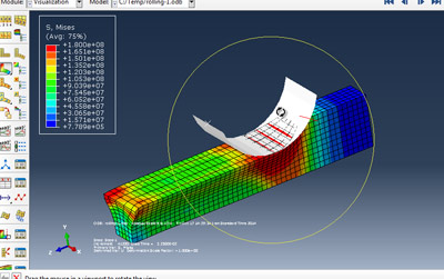 آموزش شبیه سازی فرایند نورد یک شمش فولادی در abaqus